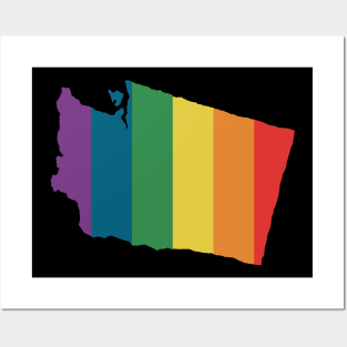 Washington State Rainbow Posters and Art